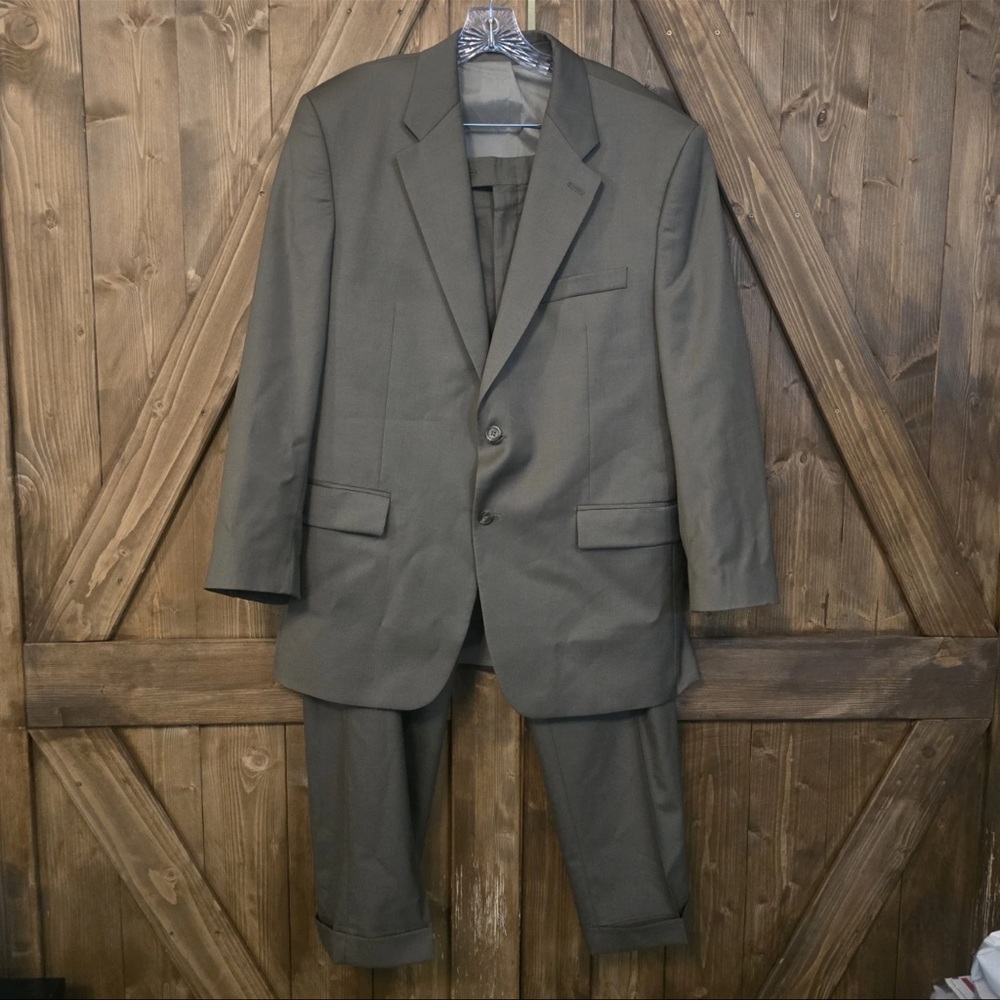 Lauren Ralph Lauren Men’s Gray Wool Blend Suit 43R Jacket 38x30 Pants